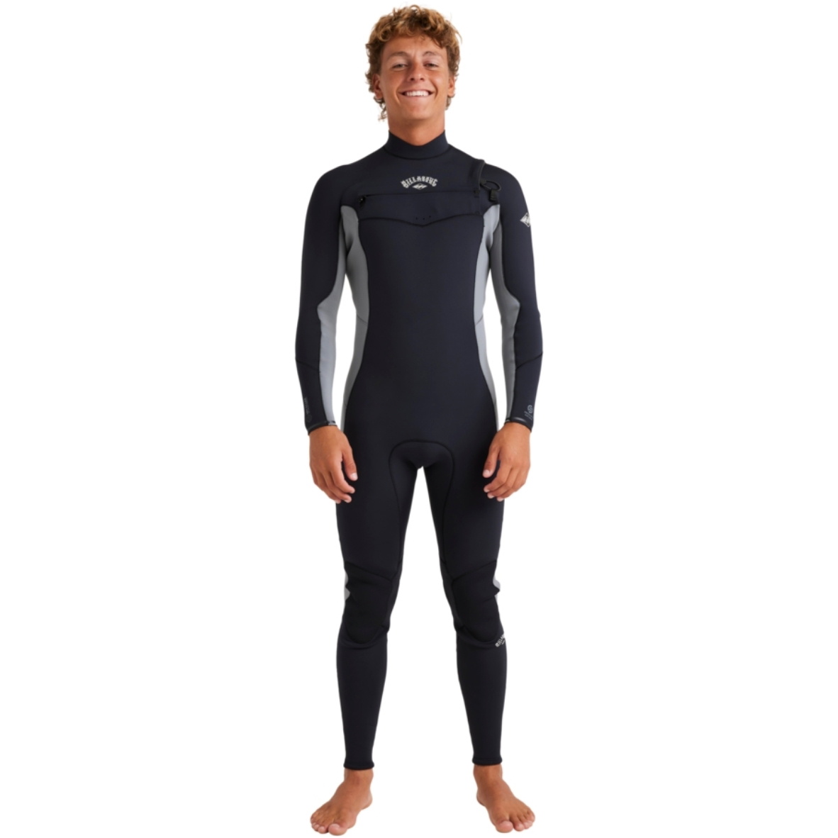 2026 Billabong Mens Absolute Natural 3/2mm Chest Zip Wetsuit 24AW191506 - Alloy
